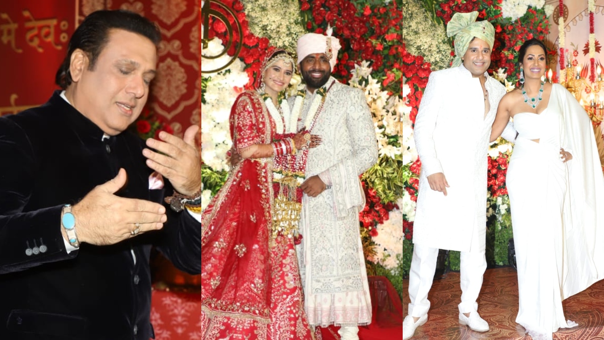 Arti Singh Wedding Govinda Attends But Wife Sunita Ahuja Skips Krushna Abhishek Kashmera React 